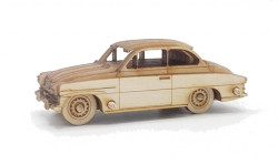 DŘEVĚNÁ STAVEBNICE (CZ) - 1:64 - ŠKODA OCTAVIA SUPER (1959)