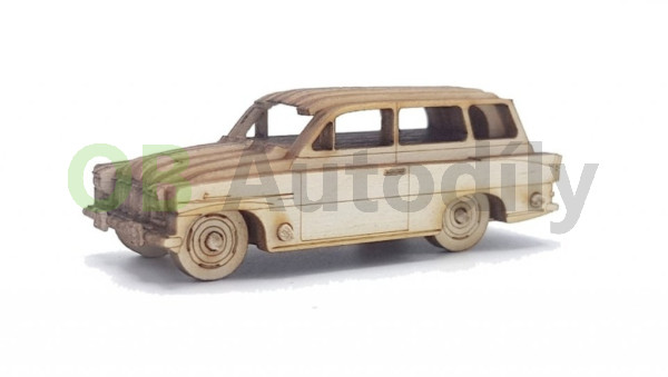 DŘEVĚNÁ STAVEBNICE (CZ) - 1:64 - ŠKODA OCTAVIA COMBI OLD (1962)