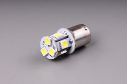 LED žárovka AUTOLAMP 12 - 24V 5W BA15s 8 x SMD LED (1 ks) - čirá