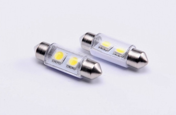 LED sufitka AUTOLAMP 12V 5W 10 x 36 mm (2 ks) - čirá