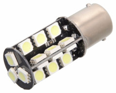 LED žárovka COMPASS 21W 12V Ba15S 27 SMD s rezistorem CAN-BUS ready (1 ks) - bílá