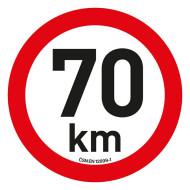 SAMOLEPKA OMEZENÍ RYCHLOST 70 km/h reflexní (200 mm)