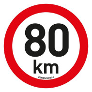SAMOLEPKA OMEZENÍ RYCHLOST 80 km/h reflexní (200 mm)