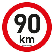 SAMOLEPKA OMEZENÍ RYCHLOST 90 km/h reflexní (200 mm)