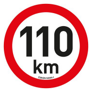 SAMOLEPKA OMEZENÍ RYCHLOST 110 km/h reflexní (200 mm)