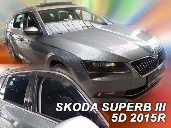 ŠKODA SUPERB III COMBI-PLEXI OFUKY OKEN HEKO - PŘEDNÍ a ZADNÍ (4 ks)