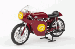 JAWA 350 2xOHC (1961) - 1:18 - ABREX - VELKÁ CENA NĚMECKA HOCKENHEIM 1961 - No.62 ŠŤASTNÝ