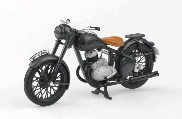 JAWA 250 PÉRÁK (1942) - 1:18 - ABREX - PROTOTYP - Šedá Tmavá