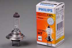 autožárovka H7 12V 55W PX26d PHILIPS PREMIUM + 30% více světla