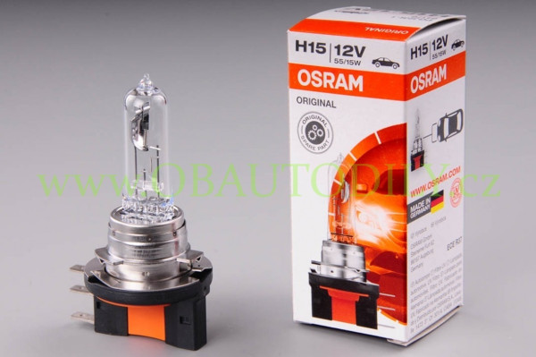 autožárovka OSRAM H15 12V 15/55W PGJ23t-1n