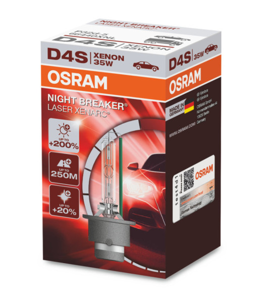 XENONOVÁ VÝBOJKA D4S OSRAM 42V 35W P32d-5 NIGHT BREAKER LASER +200% více světla