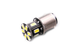 LED žárovka AUTOLAMP 12V 21/4W BAZ15d 12 x LED 5630 - čirá