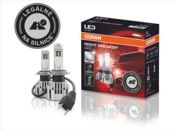 LED žárovka H7 12V 19W OSRAM NIGHT BREAKER + 220% - 2 ks