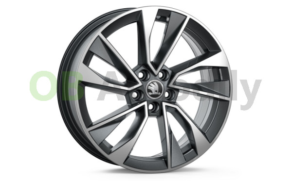 Škoda Scala, Kamiq-ALU kolo KAJAM 6,5Jx17“ ET 40 original - antracitová metalíza
