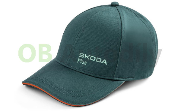 BASEBALLOVÁ KŠILTOVKA ŠKODA Plus original - EMERALD GREEN