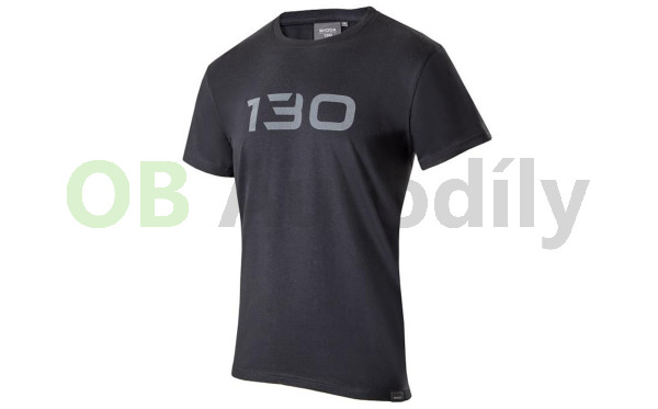 Tričko ŠKODA 130 let tmavě šedé unisex original, XXL