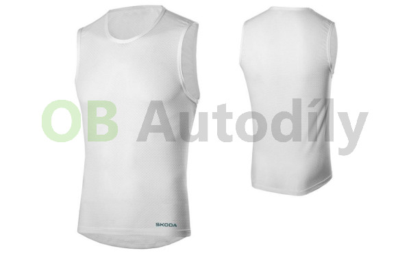 Unisexové funkční tričko ŠKODA bílé original, XXXL