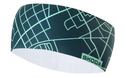 Sportovní čelenka ŠKODA original - emerald green