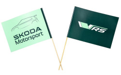 Papírová vlaječka ŠKODA Motorsport/VRS original - 1 ks