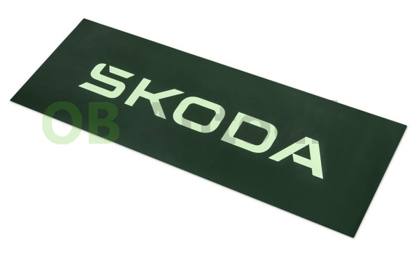 Samolepka ŠKODA (450x165 mm) original emerald - velká