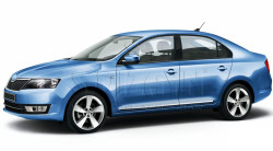 Škoda Octavia Rapid-Nerez (ABS) ochranné lišty dveří S DiZAYN - chromové