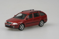 ŠKODA OCTAVIA II COMBI (2004) - 1:43 - ABREX - Červená Flamenco Metalíza