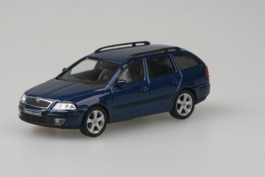 ŠKODA OCTAVIA II COMBI (2004) - 1:43 - ABREX - Modrá Hlubinná Metalíza