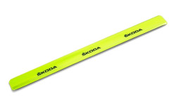 ŽLUTÁ REFLEXNÍ PÁSKA s nápisem ŠKODA original - 34 cm