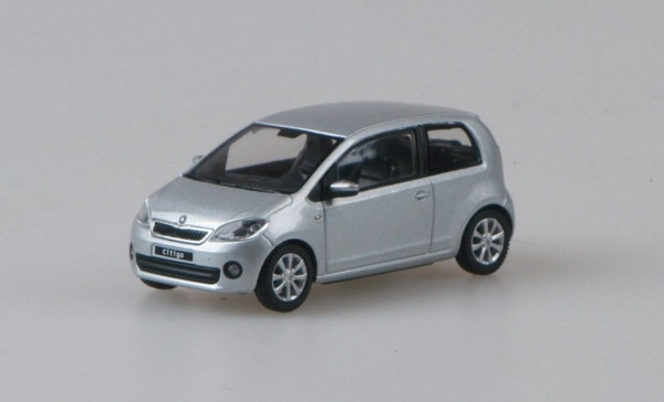 ŠKODA CITIGO (2011) - 1:43 - ABREX (3 dveře) - Stříbrná Brilliant Metalíza