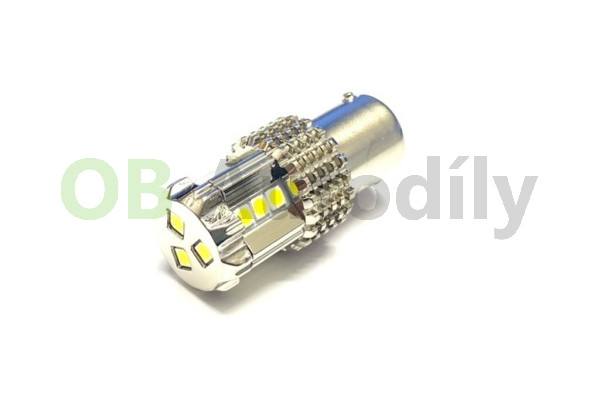 LED žárovka AUTOLAMP 12V-24V 21/5W BAY15d CANBUS (1 ks) - čirá