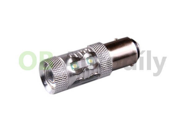 LED žárovka AUTOLAMP 12V-24V 21/5W BAY15d SMD 50W CANBUS (1 ks) - čirá