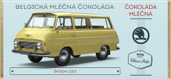 MLÉČNÁ BELGICKÁ ČOKOLÁDA - ŠKODA 1203 - 100 g