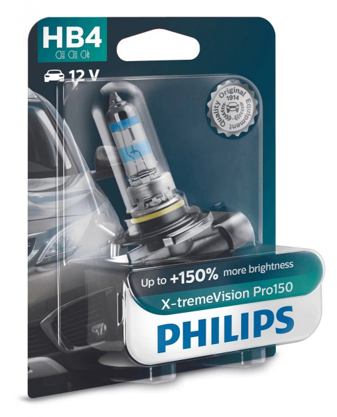 autožárovka PHILIPS HB4 12V 51W P22d  X-tremeVision Pro150