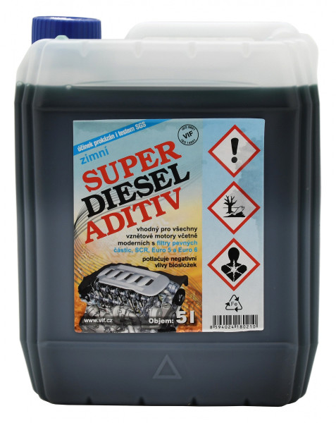 PŘÍSADA do NAFTY VIF SUPER DIESEL (ZIMNÍ) ADITIV - 5 litrů