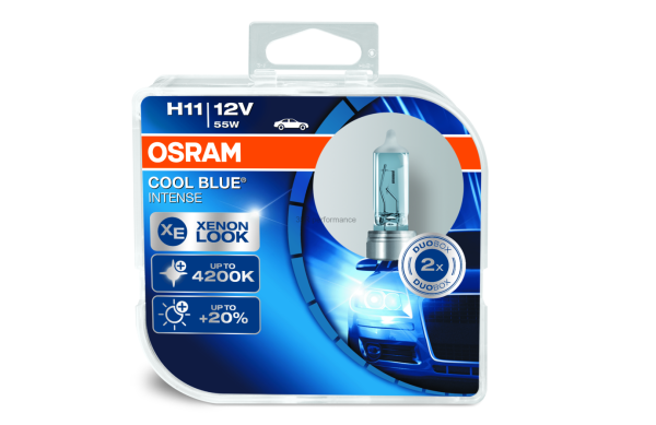 autožárovka H11 12V 55W PGJ 19-2 OSRAM COOL BLUE INTENSE - XENON