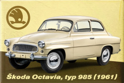 MAGNETKA ŠKODA OCTAVIA typ 985 (1961) - béžová