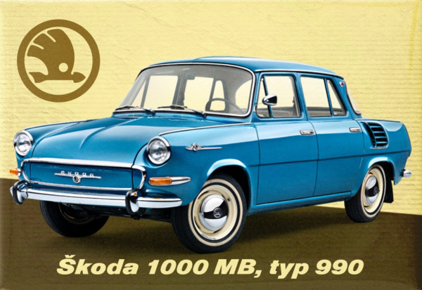 Magnetka ŠKODA 1000 MB typ 990