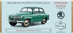 MLÉČNÁ BELGICKÁ ČOKOLÁDA - ŠKODA 440 SPARTAK typ 970 - 100 g