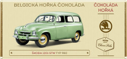 HOŘKÁ BELGICKÁ ČOKOLÁDA - ŠKODA 1201 STW typ 980 - 100 g