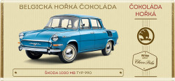 HOŘKÁ BELGICKÁ ČOKOLÁDA - ŠKODA 1000 MB typ 990 - 100 g