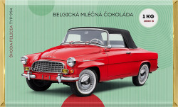MLÉČNÁ BELGICKÁ ČOKOLÁDA - ŠKODA FELICIA ROADSTER typ 994 - 1 kg
