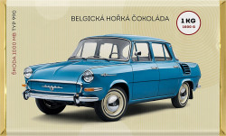 HOŘKÁ BELGICKÁ ČOKOLÁDA - ŠKODA 1000 MB typ 990 - 1 kg