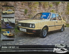 PUZZLE č.18 - ŠKODA 120 GLS (1982) - 500 dílků