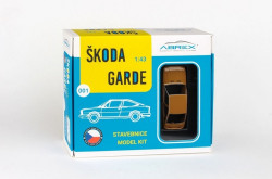 ŠKODA GARDE (1982) - ABREX - 1:43 - STAVEBNICE - Bronzová Metalíza