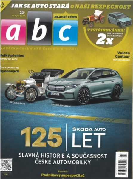 ČASOPIS ABC 125 LET ŠKODA AUTO (09/2020) - 2x VYSTŘIHOVÁNKA
