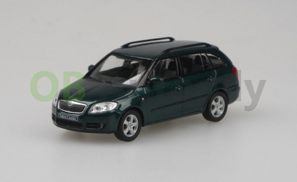 Škoda Fabia II combi (2007) - 1:43 - ABREX - zelená amazonian metalíza