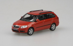 ŠKODA FABIA II COMBI (2007) - 1:43 - ABREX - Oranžová Tangerine Metalíza