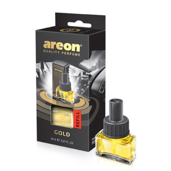 Náhradní náplň k vůni do auta AREON Car 8 ml - Gold