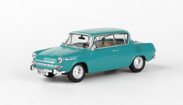 ŠKODA 1100MBX (1969) - ABREX - 1:43 - tyrkysová světlá