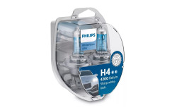 autožárovka PHILIPS H4 12V 60/55W P43t WhiteVision ultra - 2 ks